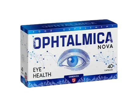 Boîte d'Ophtalmica Nova — complément alimentaire pour la santé oculaire, 40 capsules