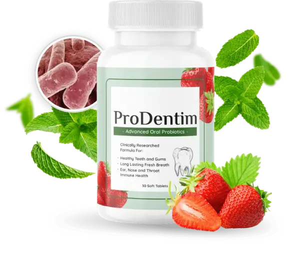 ProDentim oral probiotic supplement bottle
