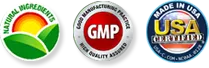 Silvets quality certifications — GMP certified, natural ingredients, 60-day guarantee, worldwide shipping